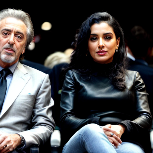 Al Pacino and Noor Alfallah dispel breakup rumors with a date in Los Angeles