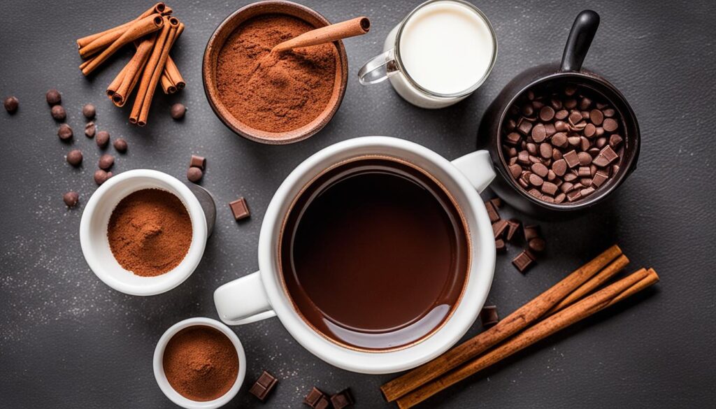 traditional Mexican hot chocolate preparation