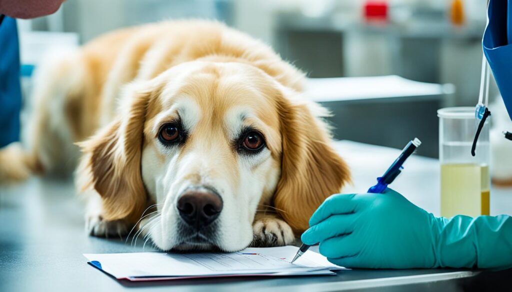 Initial evaluation of a dog with bloody urine